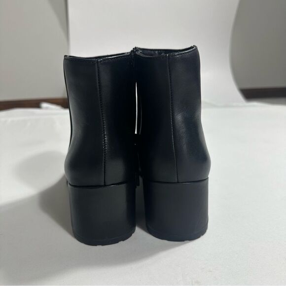 Naturalizer Bay Boots Womens 9W Black Leather Weatherproof Ankle Bootie New - Picture 9 of 16